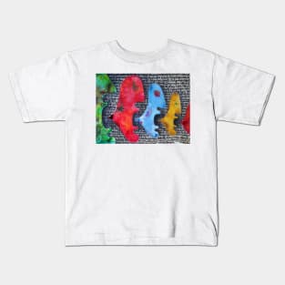 Abstract faces (ben heine) Kids T-Shirt